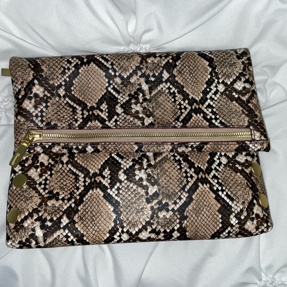*USED* Hammitt Domino Snake Brown and Black Crossbody Bag
